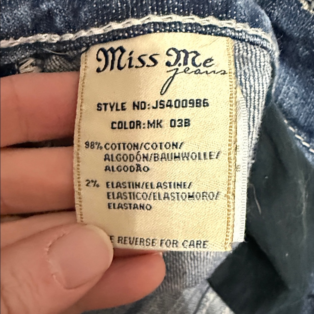 Women's Blue Washed Straight-Leg Jeans - Picture 13 of 16
